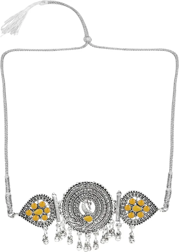 Yellow_Necklace_Set_for_Women_|_Premium_Oxidised_Silver_Necklace_for_Everyday_Use