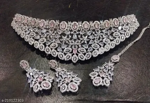 Silver_&_Pink_Necklace_Set_for_Women_|_Premium_Alloy_Necklace_for_Everyday_Use