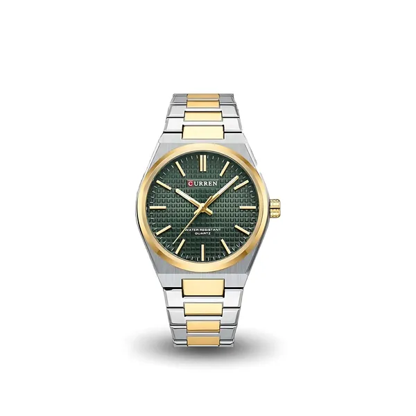 CURREN_Two-Tone_Strap_with_Green_Dial