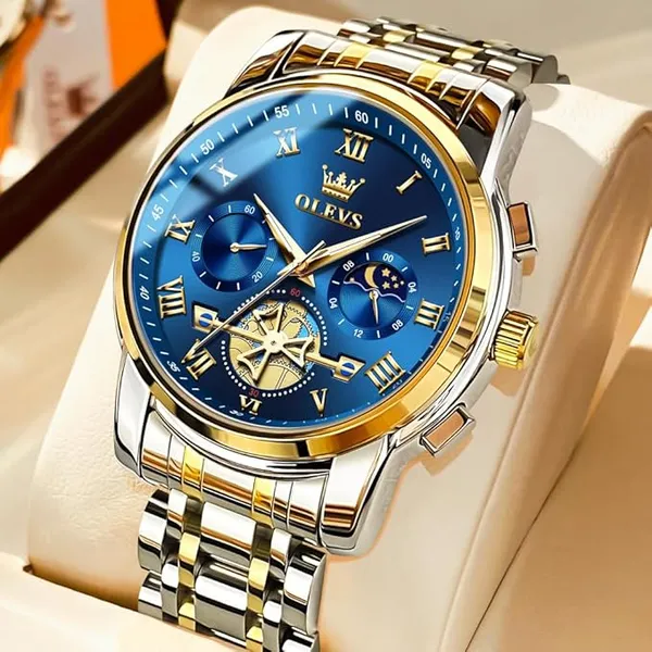 Blue_Gold_Analog_Quartz_Watch_For_Men