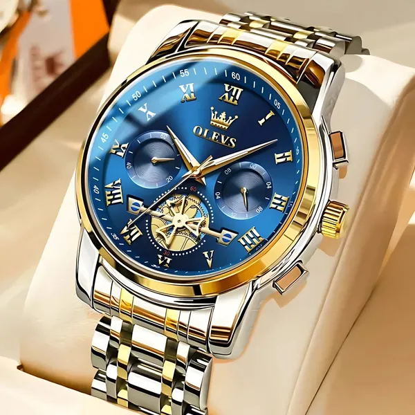 Blue_Gold_Analog_Quartz_Watch_For_Men