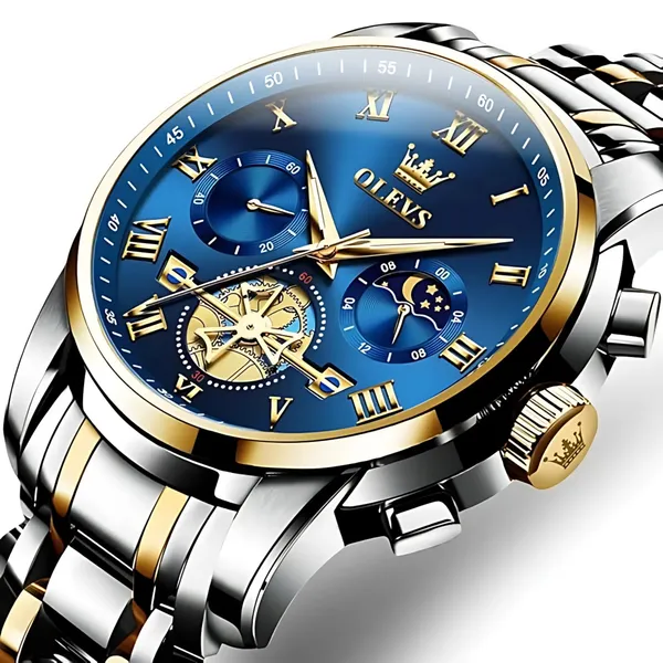 Blue_Gold_Analog_Quartz_Watch_For_Men