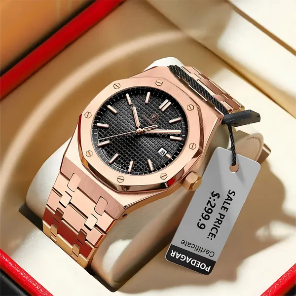 Gold_&_Black_Luxury_Quartz_Watch_For_Men