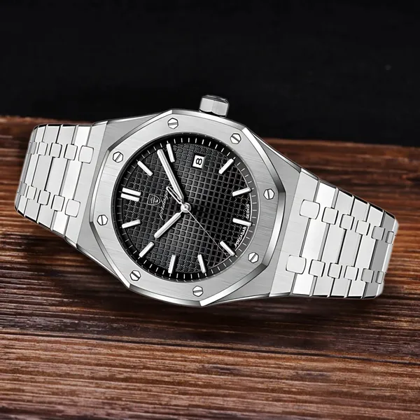 Silver_&_Black_Luxury_Quartz_Watch_For_Men
