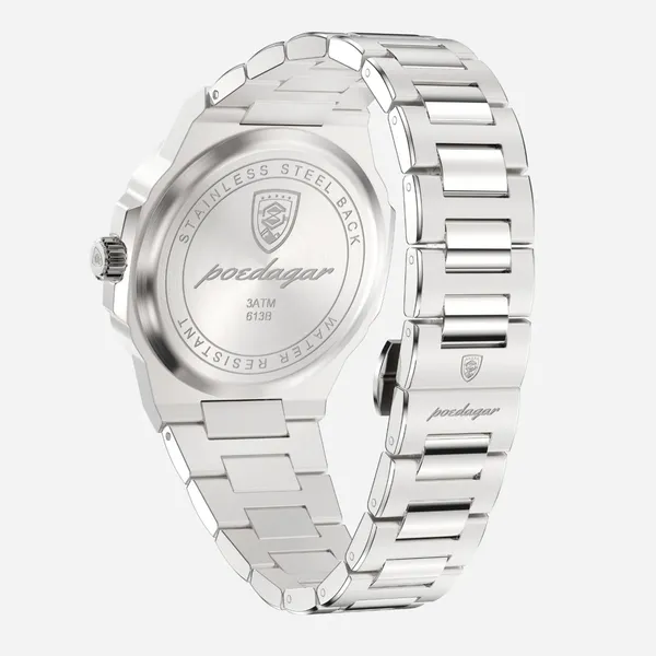 Silver_&_Black_Luxury_Quartz_Watch_For_Men