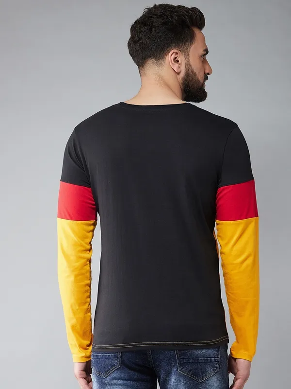 Multicolor_Solid_Men_Round_Neck_Multicolor_T-Shirt