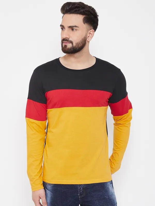 Striped_Couple_Round_Neck_Multicolor_T-Shirt