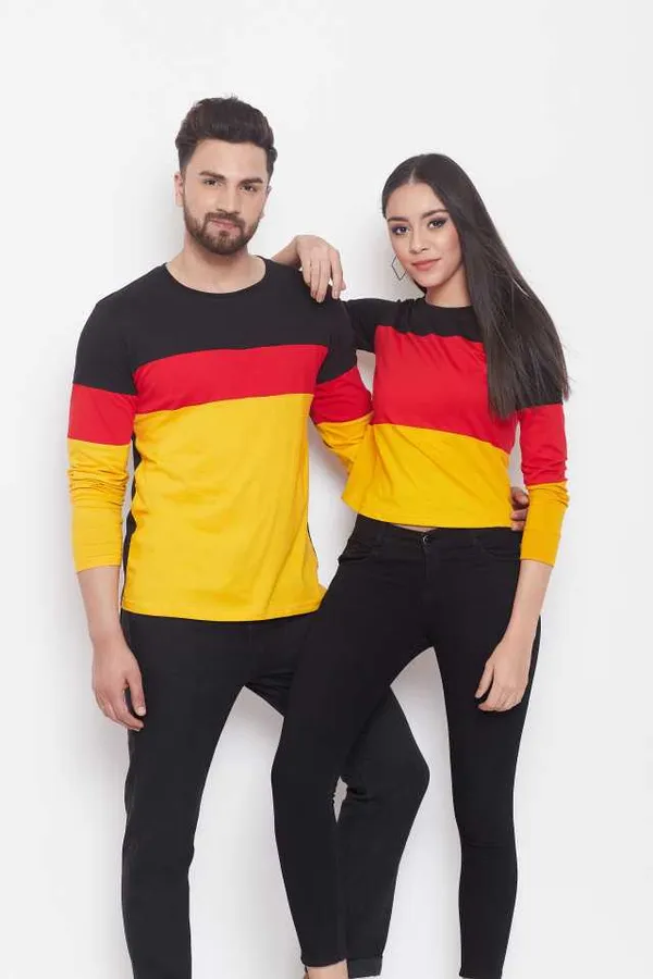 Striped_Couple_Round_Neck_Multicolor_T-Shirt