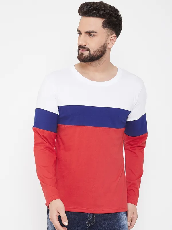 Striped_Couple_Round_Neck_Multicolor_T-Shirt