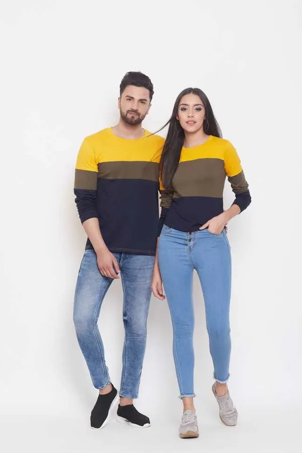 Striped_Couple_Round_Neck_Multicolor_T-Shirt