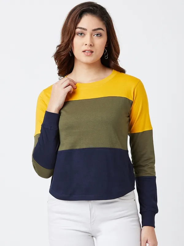 Striped_Couple_Round_Neck_Multicolor_T-Shirt
