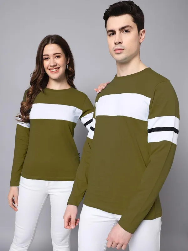Striped_Couple_Round_Neck_Multicolor_T-Shirt