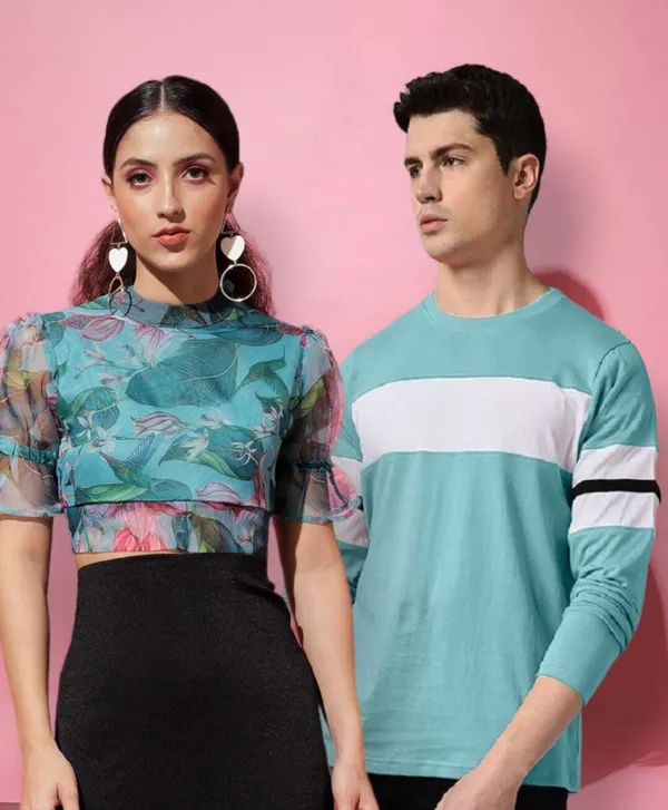 Printed_Couple_Round_Neck_Multicolor_T-Shirt