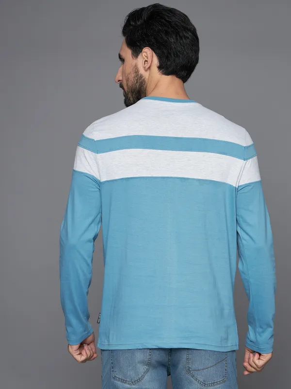 Striped_Couple_Round_Neck_Light_Blue_T-Shirt