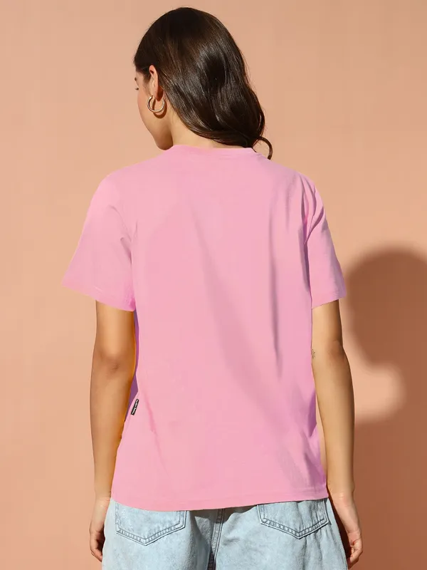Women's_Loose_Fit_Half_Sleeve_T-Shirt_Typo_with_Grey_Cat_Print