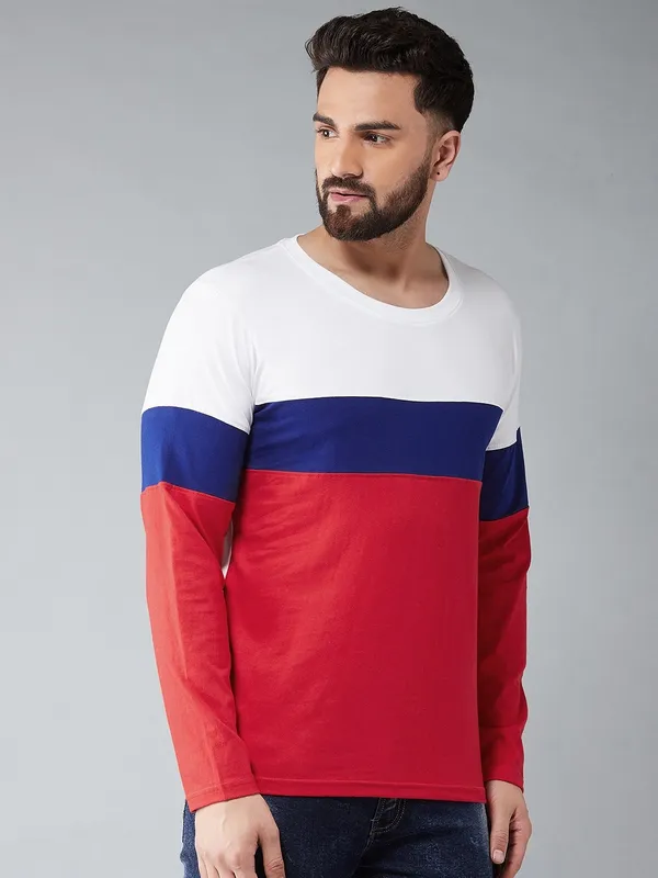 Striped_Men_Polo_Neck_Multicolor_T-Shirt