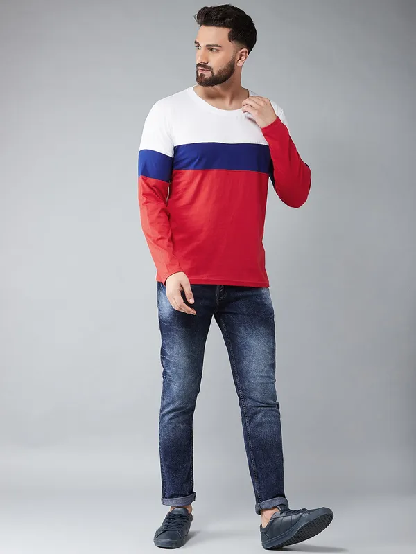 Striped_Men_Polo_Neck_Multicolor_T-Shirt