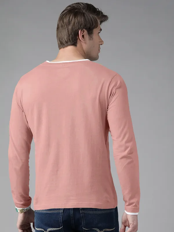 Solid_Men_Round_Neck_Pink_T-Shirt