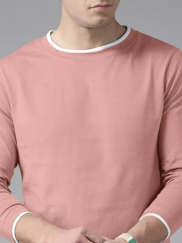 Solid_Men_Round_Neck_Pink_T-Shirt