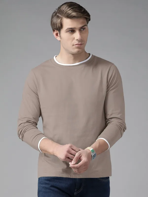Solid_Men_Round_Neck_Black_T-Shirt