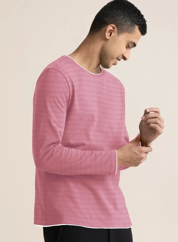 Pink_Solid_Men_Round_Neck_Pink_T-Shirt