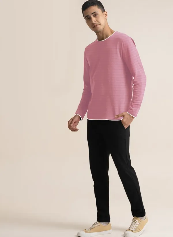 Pink_Solid_Men_Round_Neck_Pink_T-Shirt