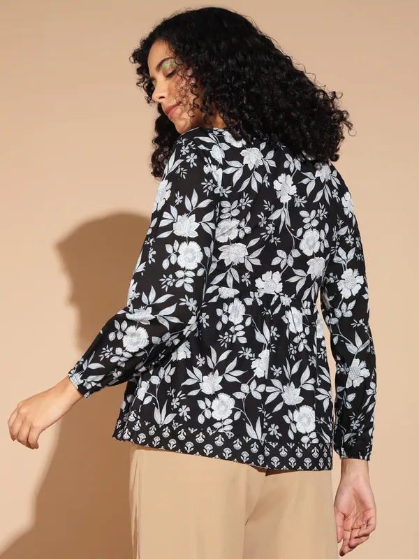 Casual_Floral_Print___Multicolor_Top