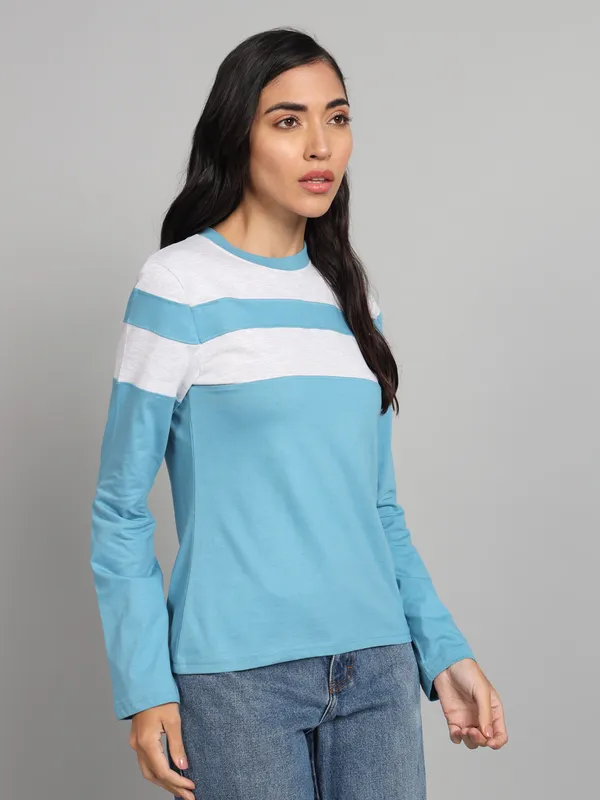 Multicolor_Printed___Round_Neck_Multicolor_T-Shirt