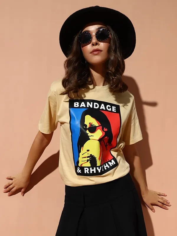 The_Dry_State_Printed_Women_Round_Neck_Beige_T-Shirt
