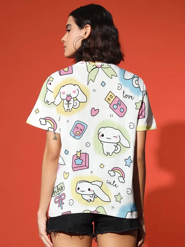 Cute_Dog_All_Over_Print_With_Round_Neck_Loose_Fit_T-Shirt