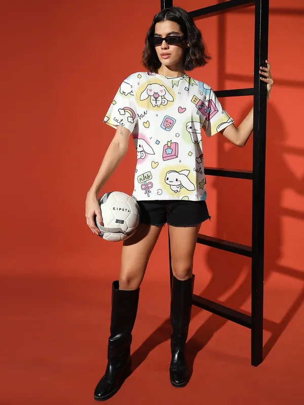 Cute_Dog_All_Over_Print_With_Round_Neck_Loose_Fit_T-Shirt