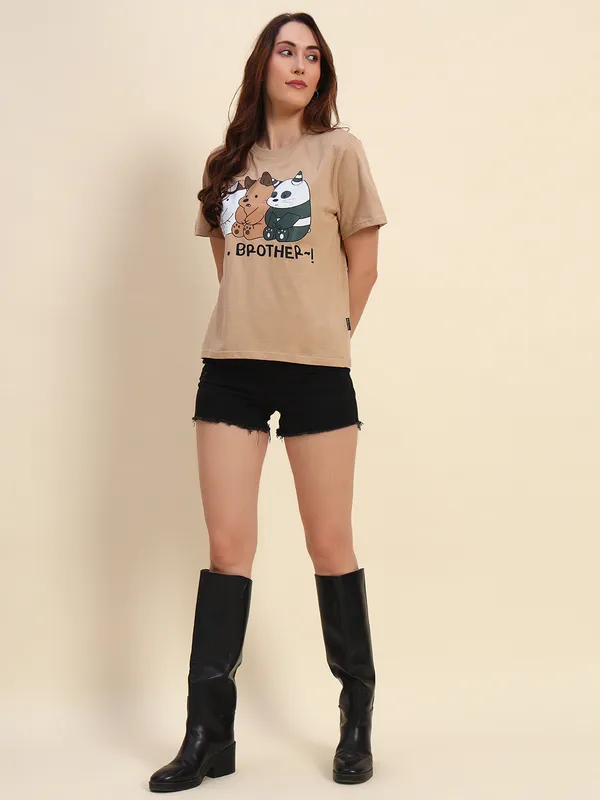 Graphic_Print___Round_Neck_Beige_T-Shirt