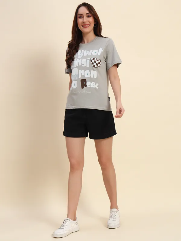 Printed___Round_Neck_Grey_T-Shirt