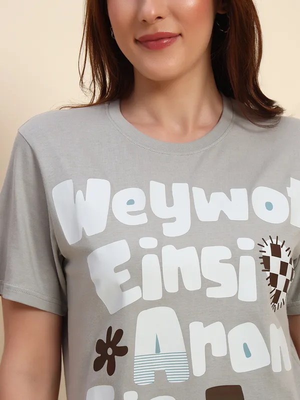 Printed___Round_Neck_Grey_T-Shirt