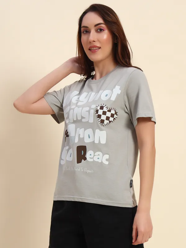 Printed___Round_Neck_Grey_T-Shirt