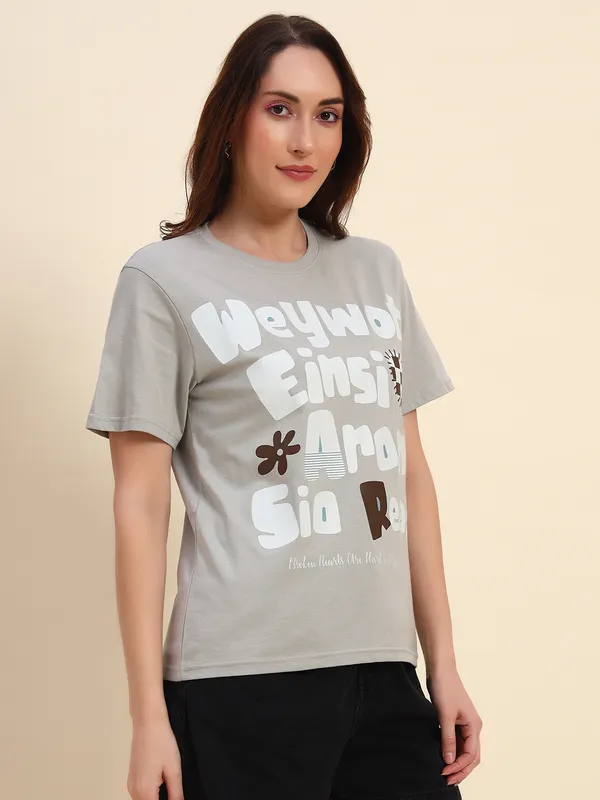 Printed___Round_Neck_Grey_T-Shirt