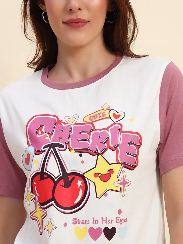 Printed___Round_Neck_Loose_Fit_Cherry_Print_T-Shirt