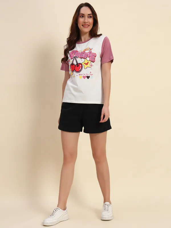 Printed___Round_Neck_Loose_Fit_Cherry_Print_T-Shirt
