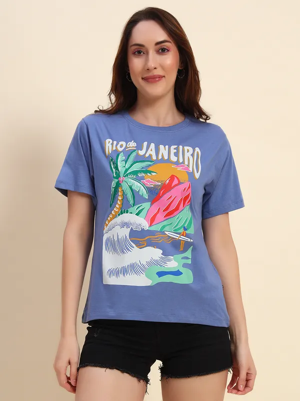 Beach_Vibe_Printed___Loose_Fit_Round_Neck_Blue__T-Shirt