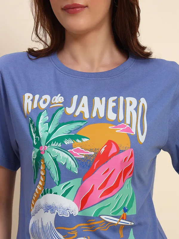 Beach_Vibe_Printed___Loose_Fit_Round_Neck_Blue__T-Shirt