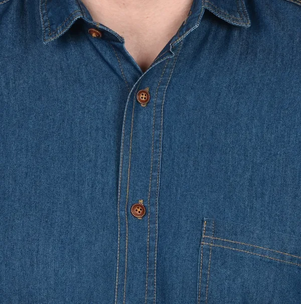 Blue_Trendy_Design_Denim_Shirt_For_Men