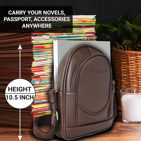 Brown_Elegant_Design_Vegan_Leather_Mini_Backpack_For_Women