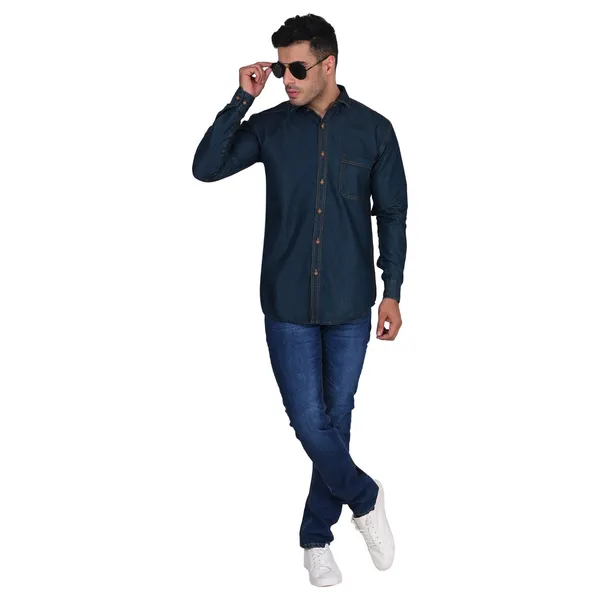 Dark_Blue_Trendy_Design_Denim_Shirt_For_Men