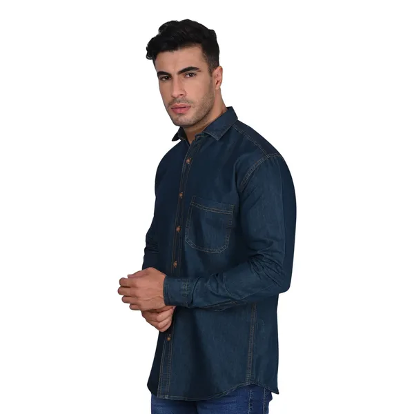 Dark_Blue_Trendy_Design_Denim_Shirt_For_Men