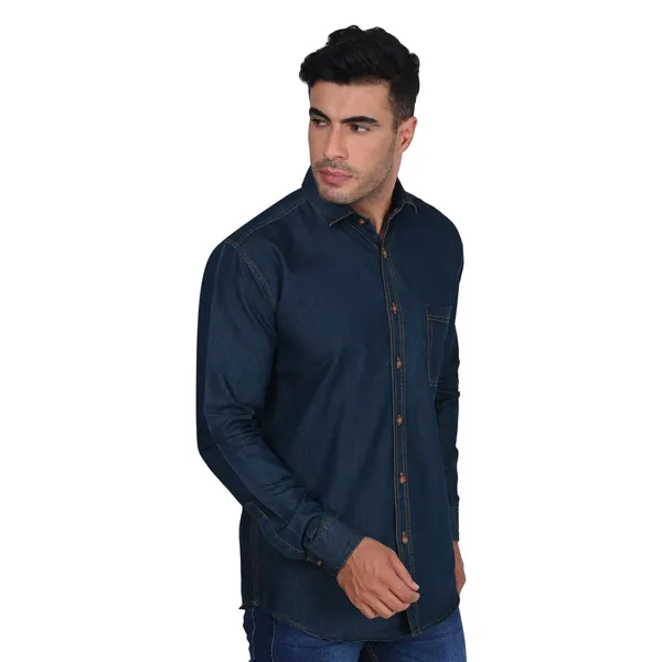 Dark_Blue_Trendy_Design_Denim_Shirt_For_Men