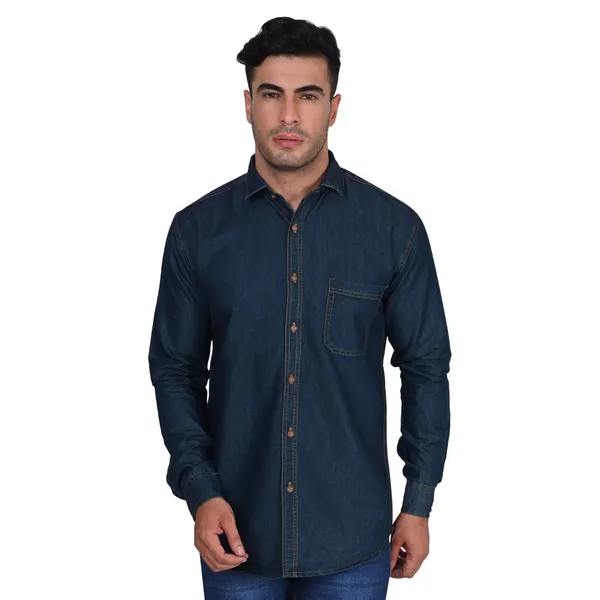 Dark_Blue_Trendy_Design_Denim_Shirt_For_Men