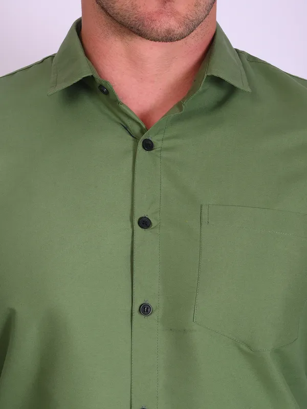 Olive_Trendy_Design_Premium_Cotton_Shirt_For_Men