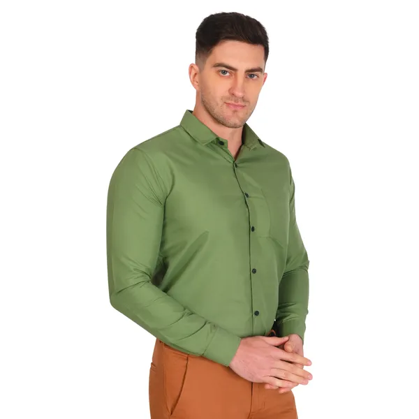 Olive_Trendy_Design_Premium_Cotton_Shirt_For_Men