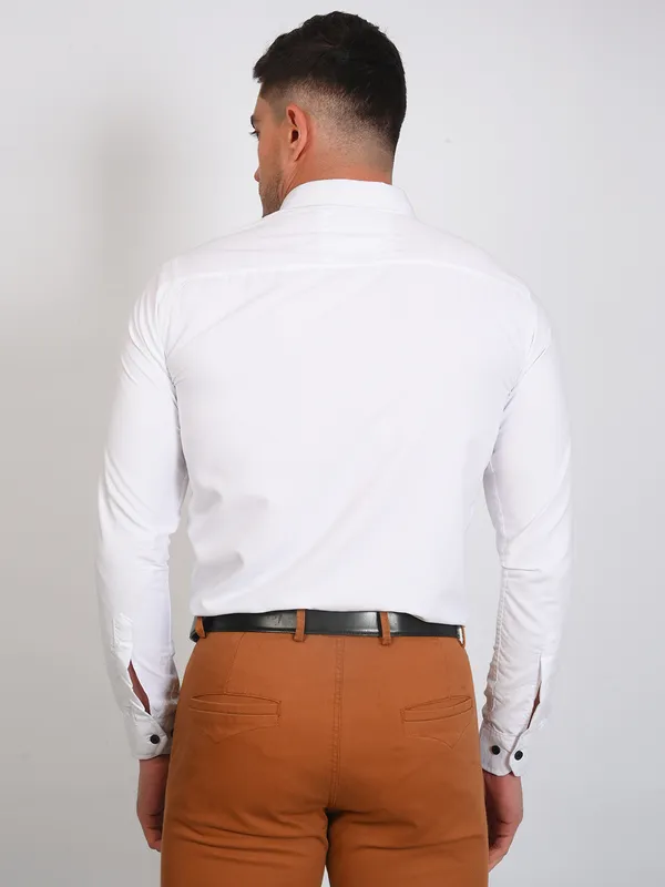 White_Trendy_Design_Premium_Cotton_Shirt_For_Men
