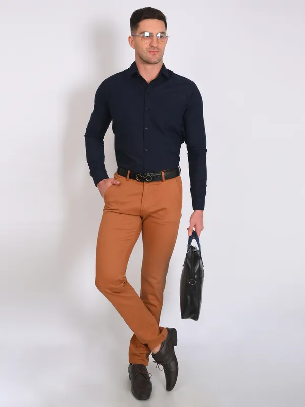 Navy_Trendy_Design_Premium_Cotton_Shirt_For_Men